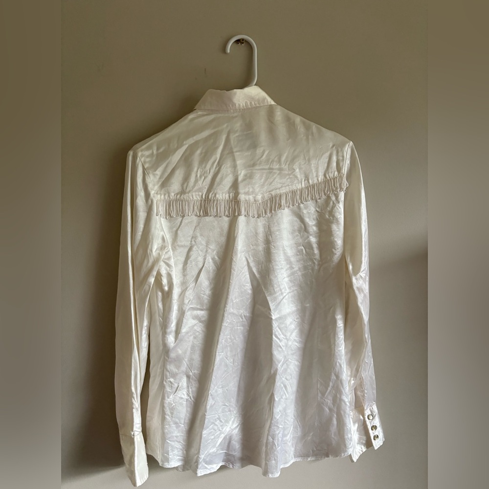 Vintage Wrangler satin shirt. Size 36 - Picture 2 of 5